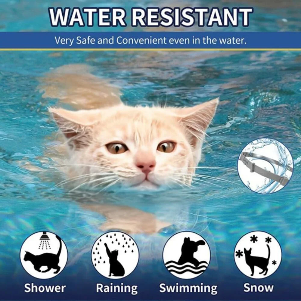 New Cat Flea Collar 4 Pack - 32 Month Tick Prevention Waterproof Adjustable